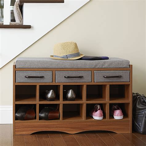 shoe rack bench entryway|wayfair entryway shoe bench.